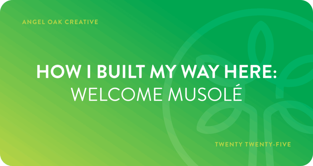 How I built my way here Welcome Musole